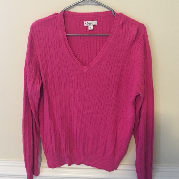 long Sleeve Sweater / Pink / Large / Kim Rogers