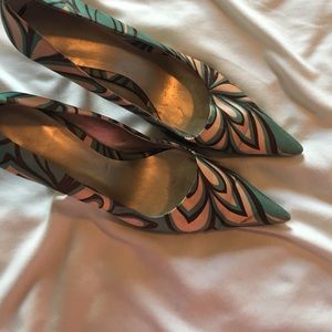Nine West multi color heels