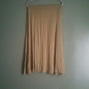 Long tan/brown skirt