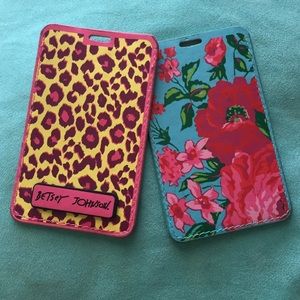 Betsey Johnson bag tag