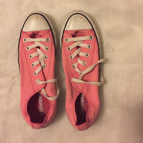 Pink Double tongue converse