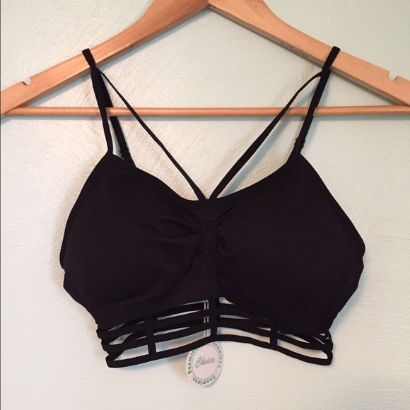 ‼️LAST ONE‼️ 🆕 Black Caged Bralette - Picture 3 of 4