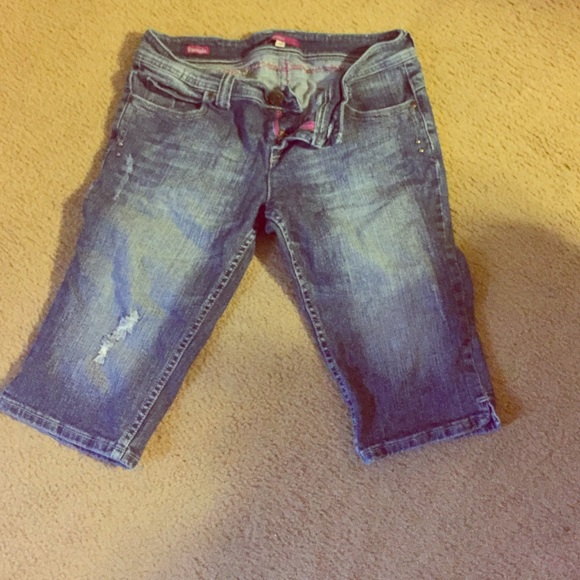 Womens jean capris