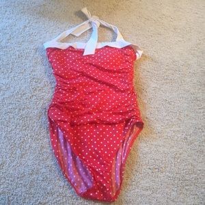 Retro polka dot one piece!!!!!!!
