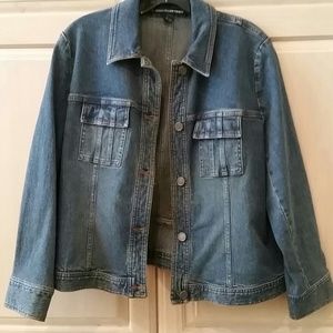 "1 day sale" Ellen Tracy Jean jacket