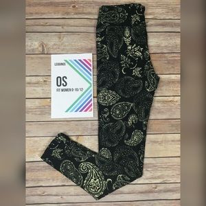 OS paisley leggings