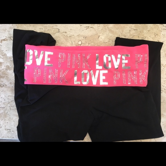 Pink yoga pants