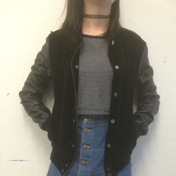 Zara Velvet Bomber Jacket