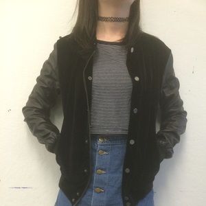 Zara Velvet Bomber Jacket