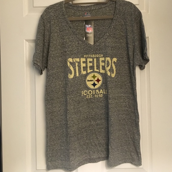 Steeler's Women T-Shirt Size:XL gray