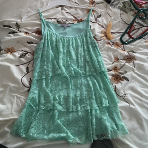 Beautiful mint green Charlotte Russe tank top