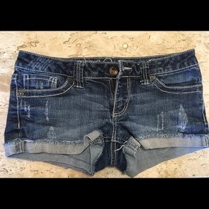 Vanity denim shorts