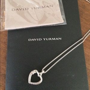 100% AUTHENTIC David Yurman Diamond Heart Necklace