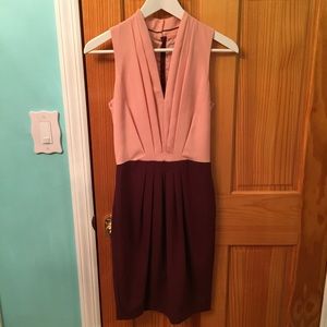 NEW H&M Pink Burgundy Dress Sz 2