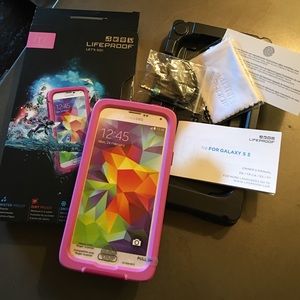 Lifeproof Fre Galaxy S5 Pink Case.  EUC.