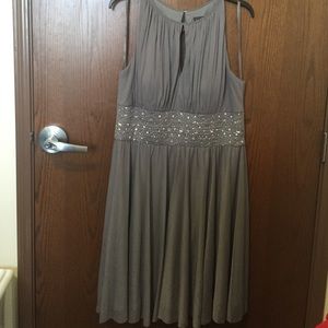 Gray semi formal or formal dress