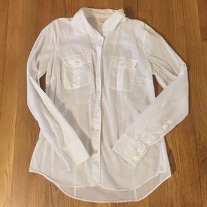 J. Crew 'the perfect shirt' button down in white