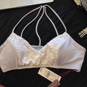 Lace white new with tags bikini top