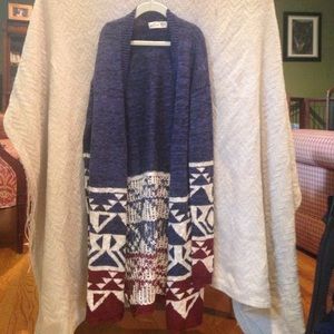 Hollister Aztec print sweater