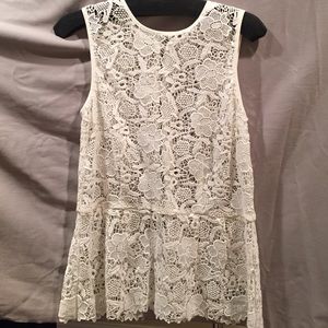 CAbi Needle Lace Shell
