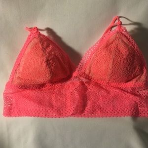 Victoria's Secret Long Line Bralette Rose Med