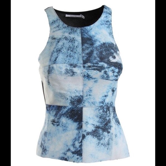 Bailey 44 Reef Printed Leather Top.