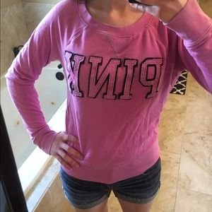 PINK crew neck sweatshirt