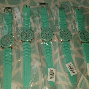 Mint green watch