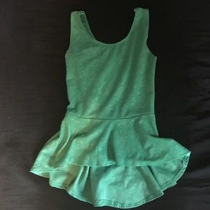 teal peplum top