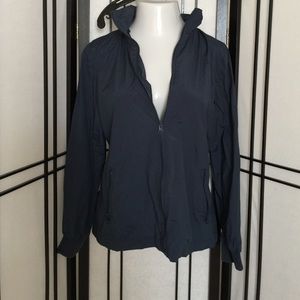 Gap blue windbreaker with hidden hood