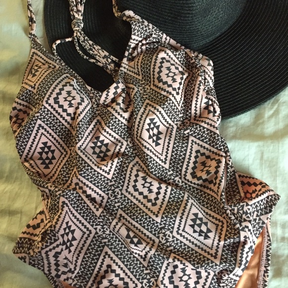 Geometric One-Piece Swimsuit