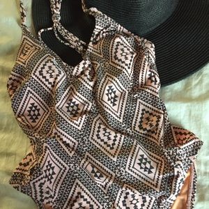 Geometric One-Piece Swimsuit