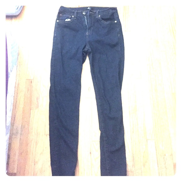 Dark blue denim jeans