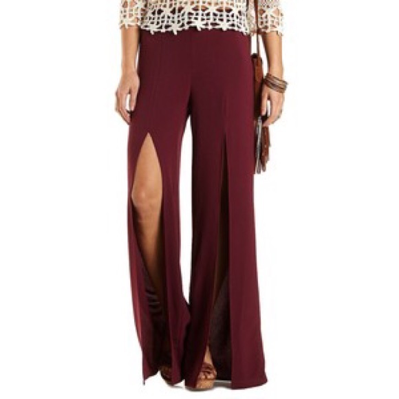 ❌sold❌ split palazzo pants - Picture 1 of 3