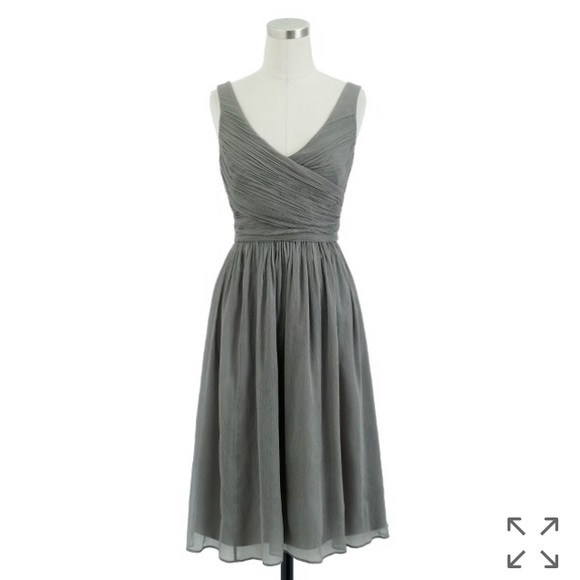 J Crew Heidi Dress in Silk Chiffon Size 12