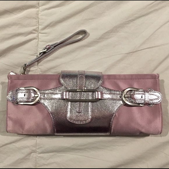 Jimmy Choo Ciggy Pink Satin Clutch