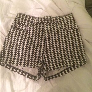 American Apparel houndstooth high waisted shorts