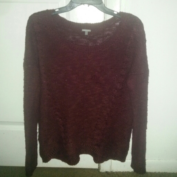 Burgundy slouchy sweater