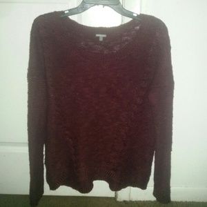 Burgundy slouchy sweater