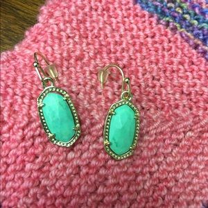 Pink and Mint Lee Ear Rings