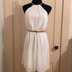 White Zara Halter Dress