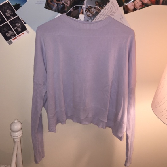 Silence and Noise Lavender Crop Knit