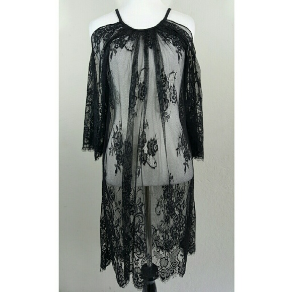 LAST L! HP🎉 Boho Lace Top/Cover Up - Picture 4 of 4