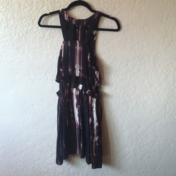 Purple dress with cutouts