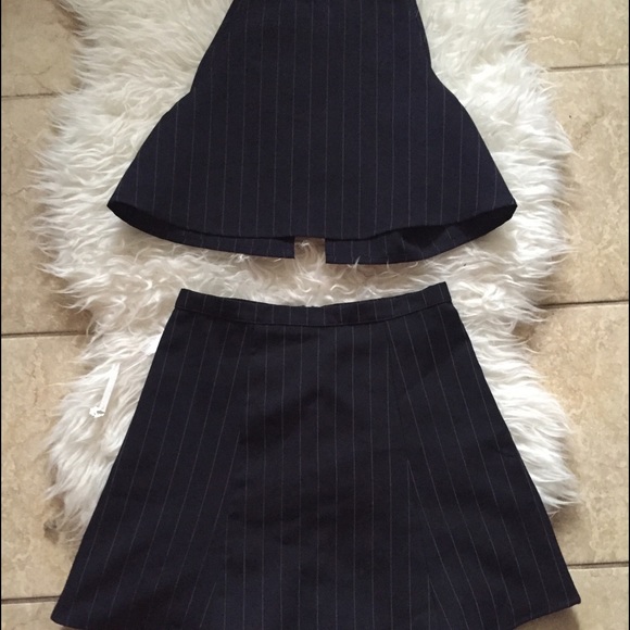 SOLD American Apparel Pinstripe Set - Picture 4 of 4