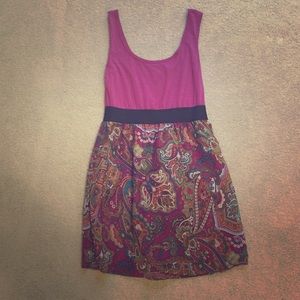 MOVING SALE Xhilaration magenta paisley dress. MOVING SALE Xhilaration magenta paisley dress.