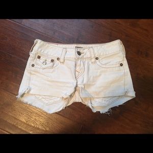 White True Religion shorts
