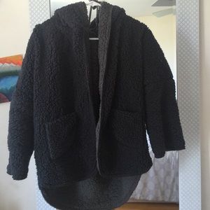 C&C California Faux Fur :Navy & Grey Reversible