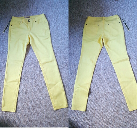 Sparkly Yellow Jeans - Picture 2 of 3