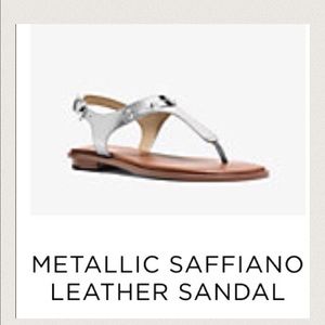 Michael Kors, metallic sandals. In box